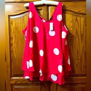 Sleeveless Vneck double layer tank